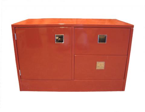 Pair of Vintage Lacquered Chests by Directional