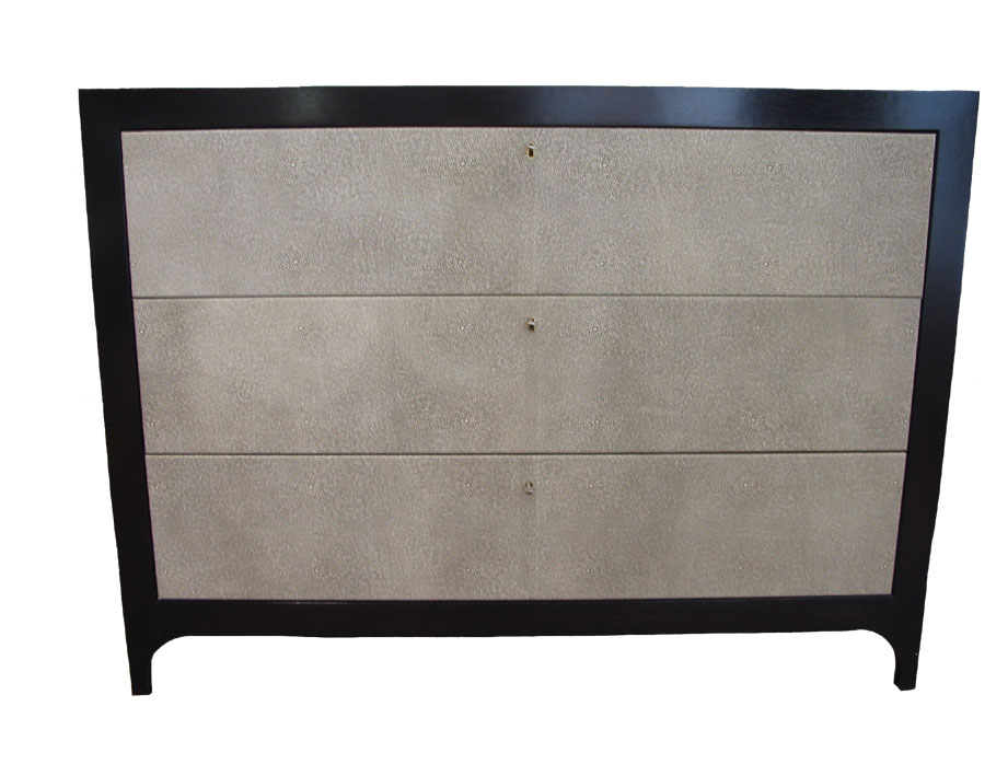 AHK Original Shagreen Embossed Leather Chest