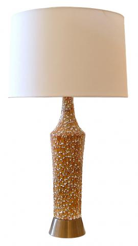 Pair of Italian Lava Glazed Lamps
