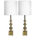 Pair of Vintage Parzinger Era Stiffel Lamps