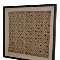 Framed African Kuba Cloth