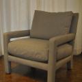 Pair of Milo Baughman Fully Upholstered Lounge Chairs