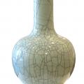Massive Crackled Celadon Vase